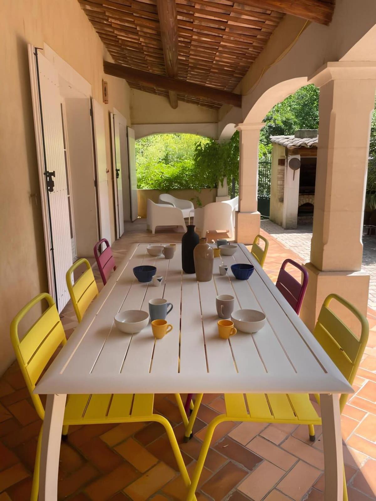 Les Oliviers - Villa 10 People - 5 Min Ardeche Saint-Julien-de-Peyrolas ภายนอก รูปภาพ