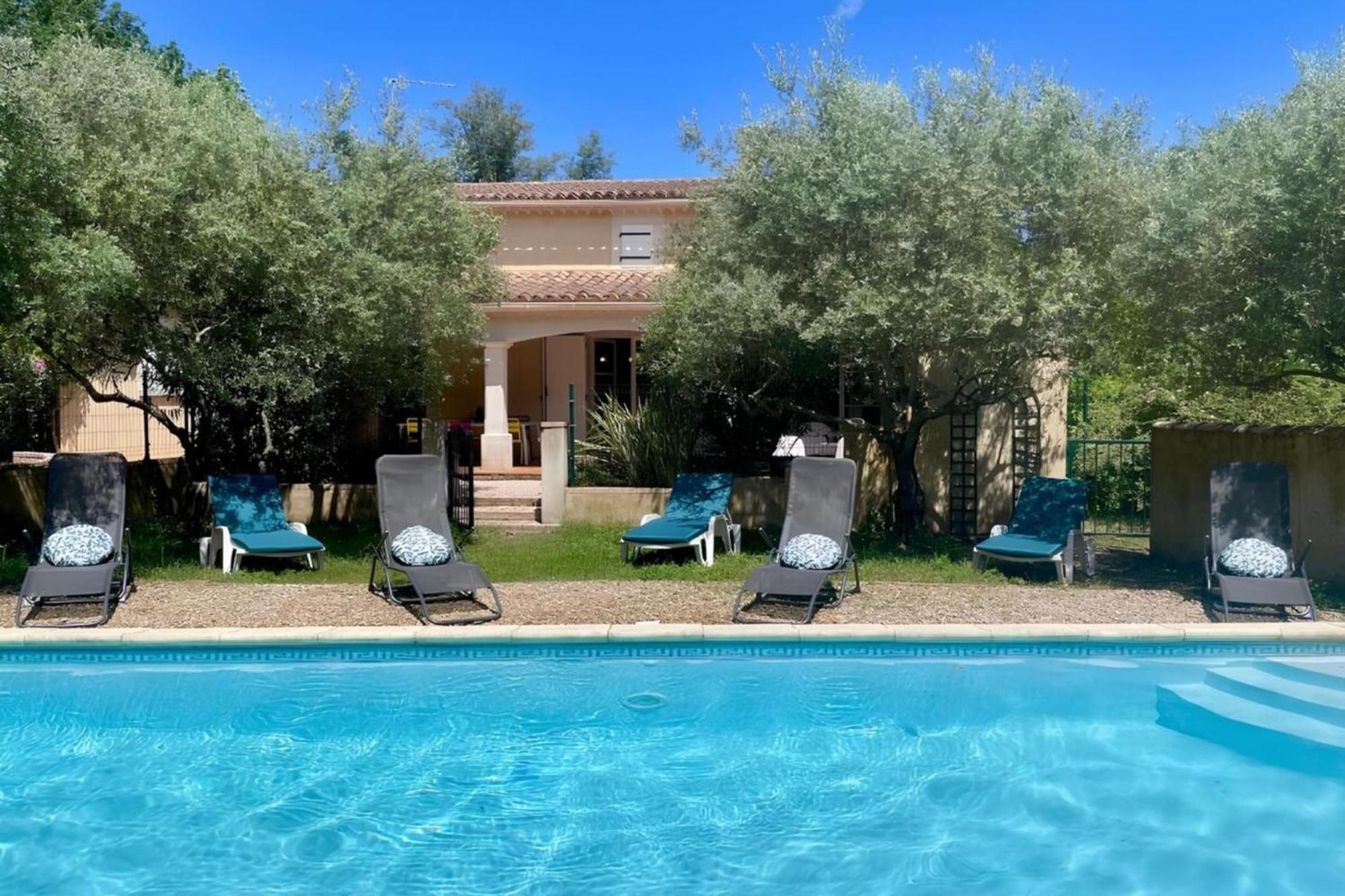 Les Oliviers - Villa 10 People - 5 Min Ardeche Saint-Julien-de-Peyrolas ภายนอก รูปภาพ